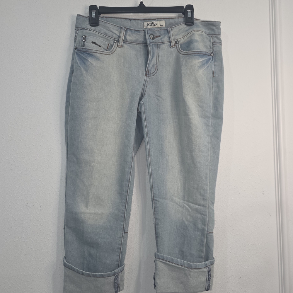 Light Blue Cropped Women's Jeans